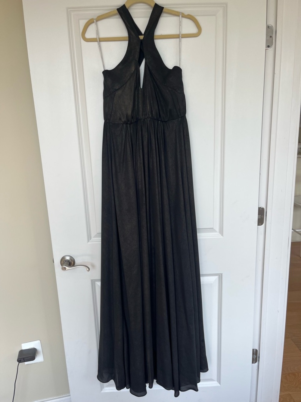 Halston Heritage Cross Back Maxi Dress